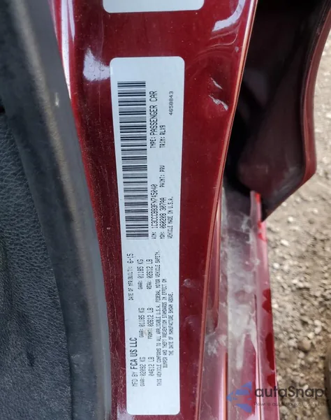 2015 Chrysler 200 S из США, поврежденный, VIN 1C3CCCBB3FN745040